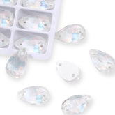 17*28mm White Fancy Glass Crystal